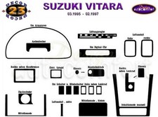 Interior Dash Trim Kit 3m 3d 23-parts Burl Rhd For Suzuki Grand Vitara 1995-97 Interior Dash Trim Kit 3m 3d 23-parts Burl Rhd For Suzuki Grand Vitara 1995-97