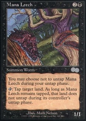 Mana Leech Urza's Saga Lightly Played, English