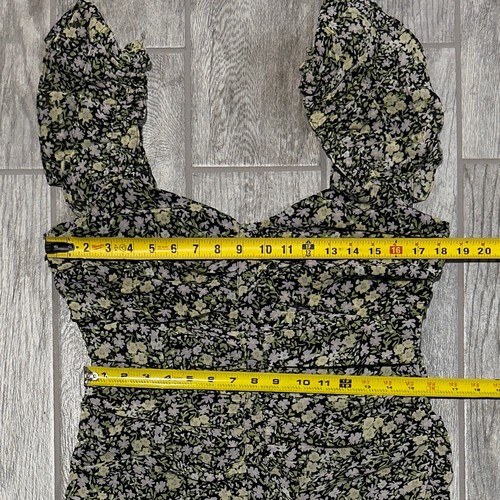 ASTR Ditzy Daisy Ruched Floral Mini Floral Dress... Size Large FairyGrunge Whimsy - Bild 12 von 14