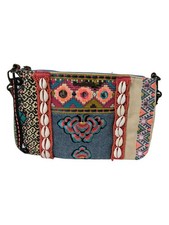 DESIGUAL Borsa a tracolla Donna Borsa blu-rosso-bianco sporco stile casual