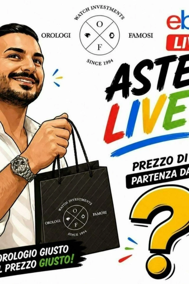 Orologi Famosi in Live - Rolex, Omega, Tudor, Cartier- ASTE/COMPRALO SUBITO