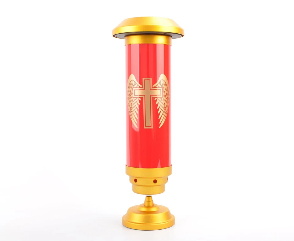 Luces de estaca cruzadas solares luces de jardín al aire libre, decoraciones de cementerio para tumba... Foto 2 de 4