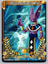 DBSCG Championship 2019 Warrior Merit Card Universe 7 Beerus carta