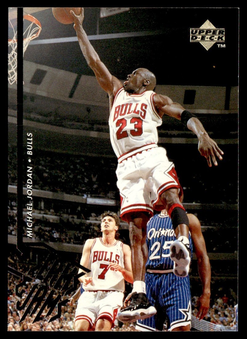 1995-96 Upper Deck Slams & Jams (Minor Wear) Michael Jordan #352 B