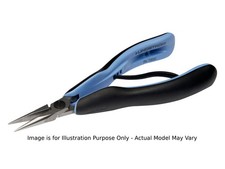 Lindstrom RX-7891 - Snipe Nose Pliers, 2-Component Handle, Serrated Jaw, 6.24'