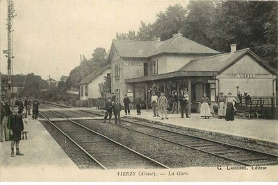 Aisne Vierzy der Bahnhof