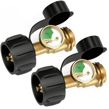 Universal Propane Tank Gauge Level Indicator Color Coded Gas Pressure Meter for