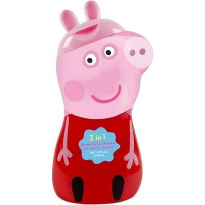 Peppa Pig 2in1 Duschgel & Shampoo (400 ml) Kinder-Shampoo 3D Figur