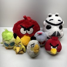 Angry Birds Plush Lot of 7 Mixed Characters Pig Birds Various Sizes