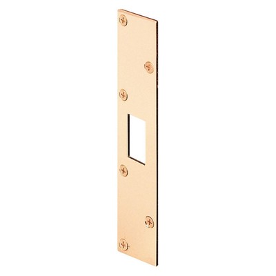 DEFENDER SECURITY U 9425 Deadbolt Strike,Steel Plated 436A94