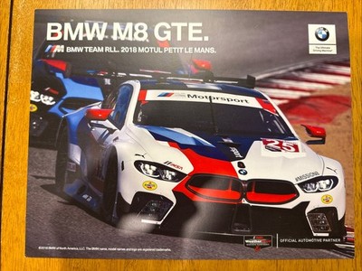 2018 Signed #24 #25 BMW M8 GTE Hero Card IMSA Petit Le Mans Krohn Blomqvist RLL