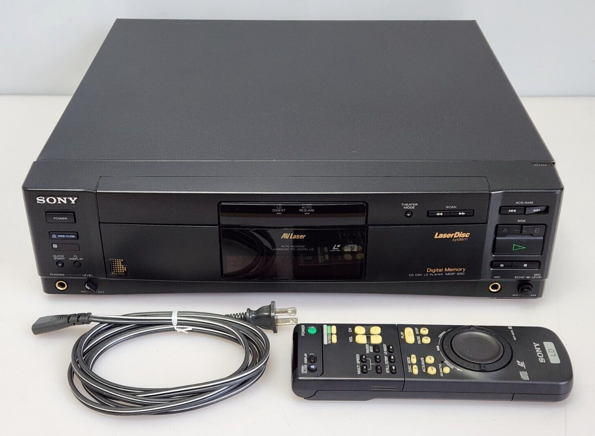 Sony MDP-650 AV Laser LaserDisc System Player Auto Reverse w