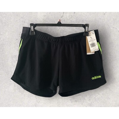 Adidas Ladie's Aeroready Running Shorts Size L Black With