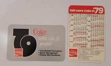 Calendario de bolsillo Coca-Cola 1979 (comprar un calendario) doble cara