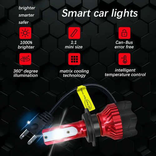 2PCS LED Headlight 9006 HB4 6000K Low Beam Light DRL Bright White US Stock - 第 4/12 張圖片