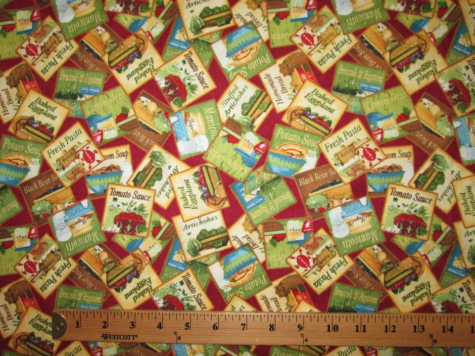 食品块蔬菜意大利面汤绿色棉织物BTHY — 第 4/4 张图片