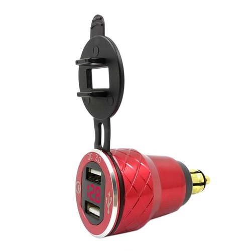 Chargeur Rapide Voiture UTV 2 USB Moto 3.0 Splitter Prise Alimentation Chargeur Adaptateur - Photo 3 sur 10