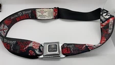 Buckle Down Seatbelt Belt Bat Superman DC Comics Blue Red Yellow Logo Adjustable