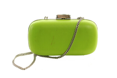 Michael Kors Pear Silver Elsie Dome Clutch OSFA