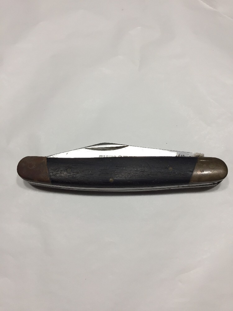 Vtg Folding Pocket Knife 440-japan 11-184 Explorer 3 Blade Wood