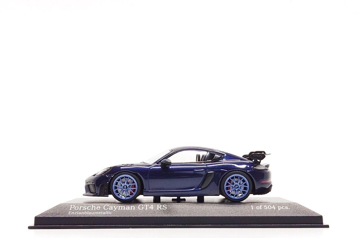 Minichamps 1:43 Porsche 718 Cayman GT4 RS (982) in Gentian Minichamps 1:43 Porsche 718 Cayman GT4 RS (982) in Gentian