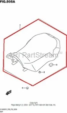 NEW OEM SUZUKI KING QUAD 400 COMPLETE SEAT ASSEMBLY BLACK