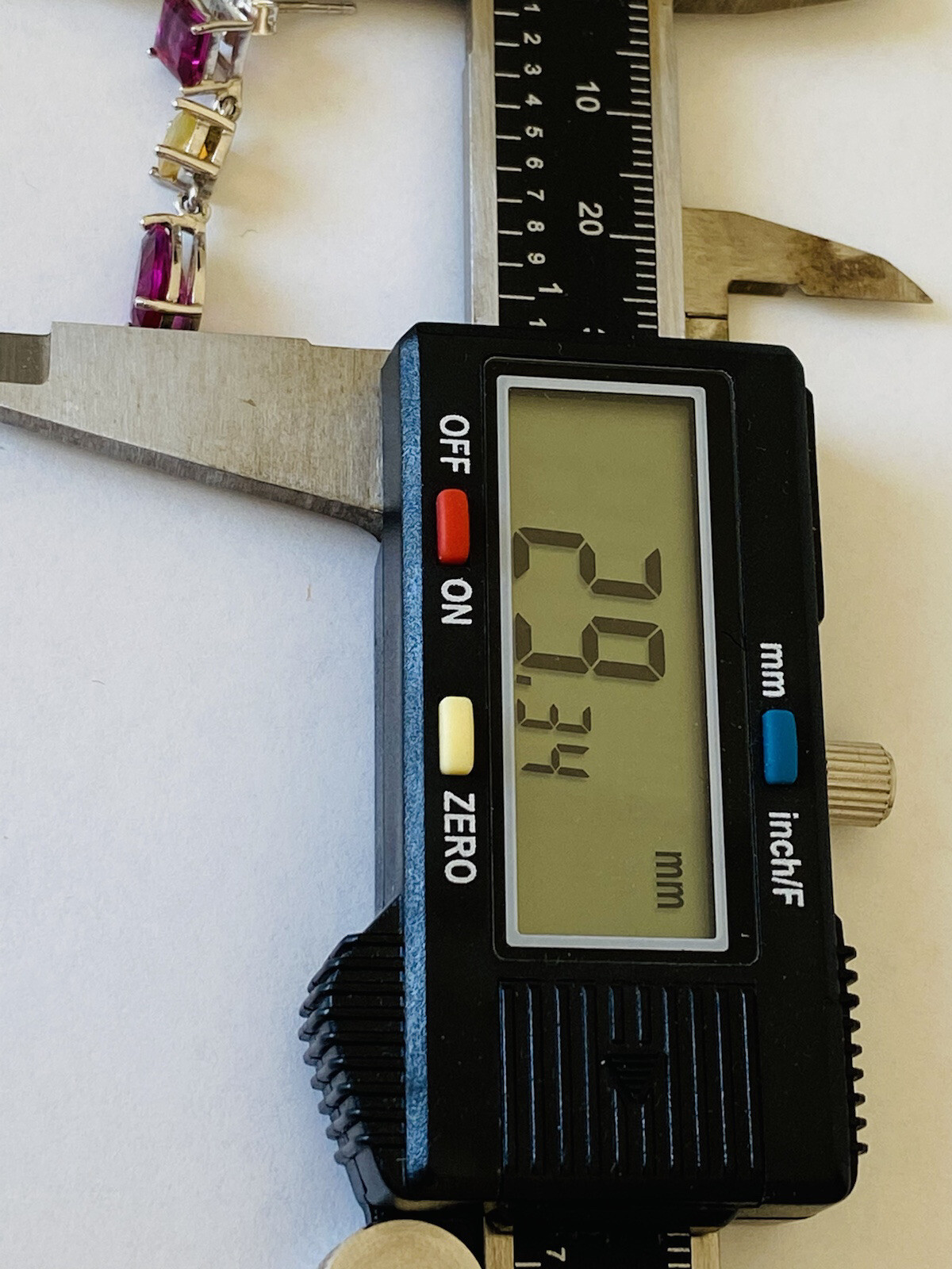 Vintage Designer Sterling Silver Ruby Citrine Tri… - image 10