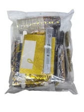 Black and Gold Birthday Party Decorations Kit 24 Guest