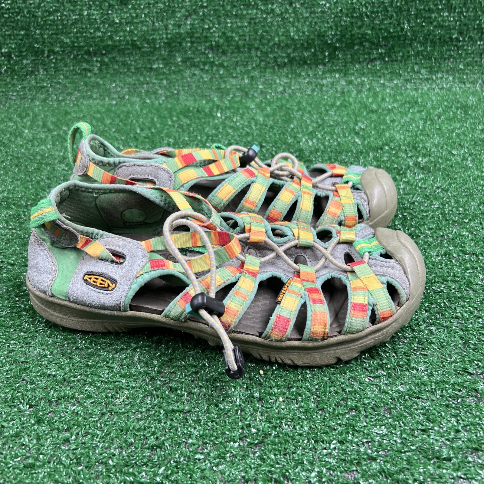 Sandali da trekking impermeabili Keen Newport verde grigio taglia US 4