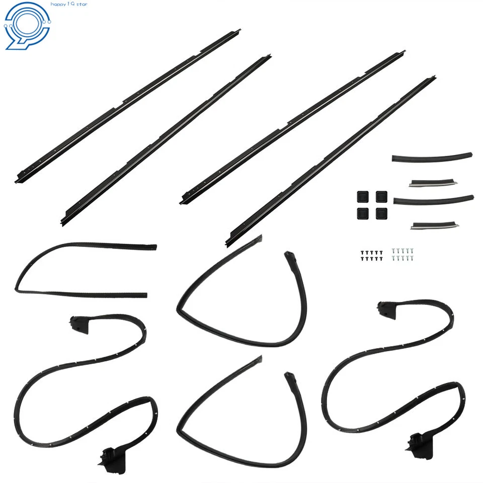 Fit For GMC Caballero&Chevrolet El Camino 78-87 Weatherstripping Seals Kit 17PCS - Image 3 of 4