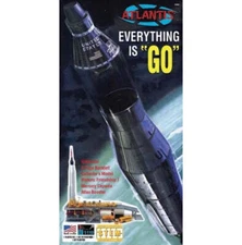 Atlantis Models H1833 1/110 Atlas Rocket with Launchpad and Mercury Capsule Mode