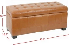 Safavieh Large Manhattan Storage Bench, Reduced Price 2172722192 HUD4200C