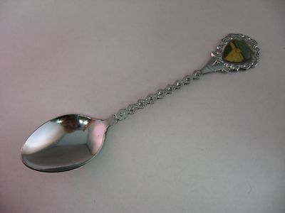Vintage Niagara Falls Canada Souvenir Spoon Ornate Handle Silver Tone Shield
