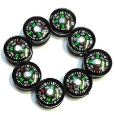 10 STÜCK MINI KOMPASS SCHWARZ BASTELN WANDER...