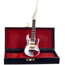 KURT ADLER 5.5" JIMI HENDRIX GUITAR w/ HARDSHELL CASE CHRISTMAS ORNAMENT JH2182