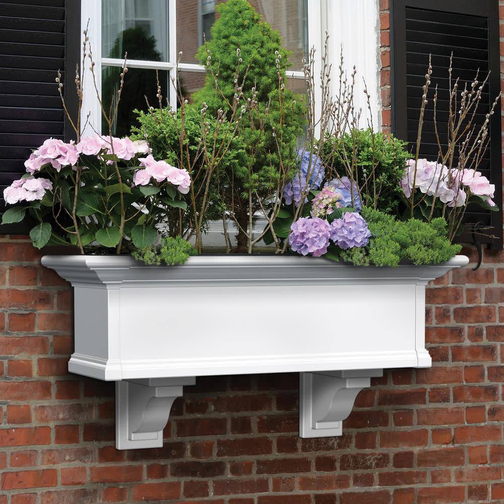 Mayne Yorkshire Window Box 3ft - White