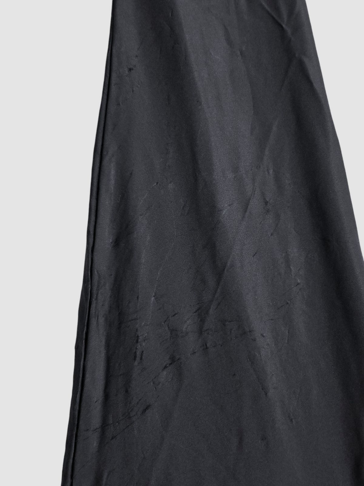 Camicia blusa Saint Laurent donna seta nera manica lunga collo alto taglia 40