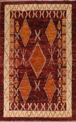 Luxury Hand-Knotted Moroccan Large Rug Modern Decor 7x10 ft