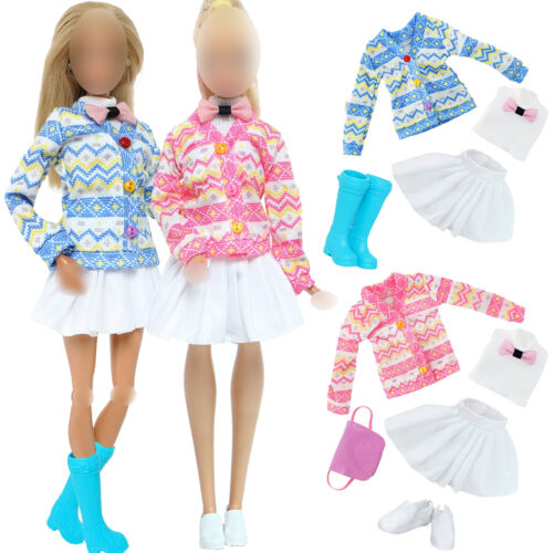 1/6 Doll Clothes Handmade Lovely Fashion Outfit Sweater Skirt 11.5 inch Doll Toy - Picture 1 of 10