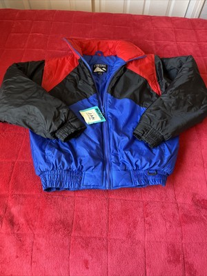 Snow Jacket Vintage 1999 Cortina Snow Board Jacket XL ( 18-20) Black Red Blue
