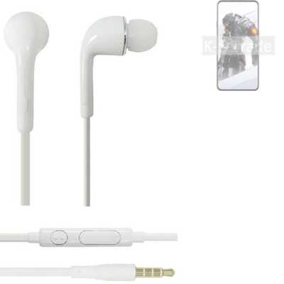 Earphones für nubia Red Magic 7S Pro in ear headset stereo Ohrstecker weiß