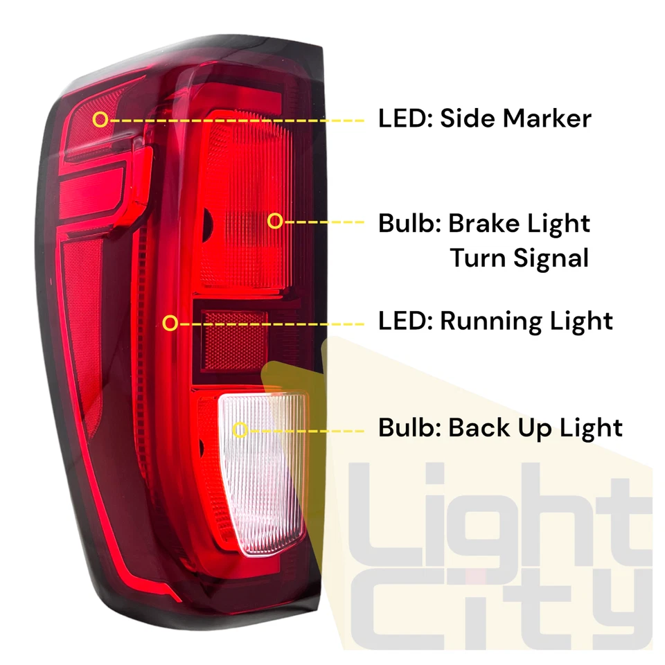Luz trasera del lado del conductor izquierda para GMC Sierra 1500 2019-2023 Foto 2 de 4