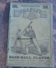 BEADLE'S DIME BASEBALL PLAYER HENRY CHADWICK 1881 VERY SCARCE SEE VIDEO