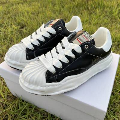 Fashionable Unisex Shell Toe Lace Up Canvas Platform Sneakers