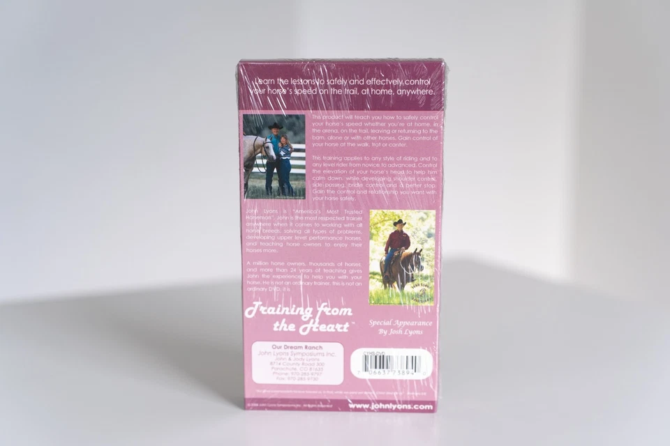 John Lyons Controlling Your Horse's Speed (2004) *SEALED* VHS Tape Intermediate - Image 3 of 4