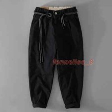 Men's Trousers Japanese Trendy Loose Cotton Casual Cargo Pants Workwear Bottoms