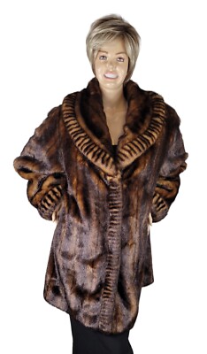 Manteau Réversible En Fausse Fourrure Dennis Basso - Taille XS - Prune/bourgogne - Neuf