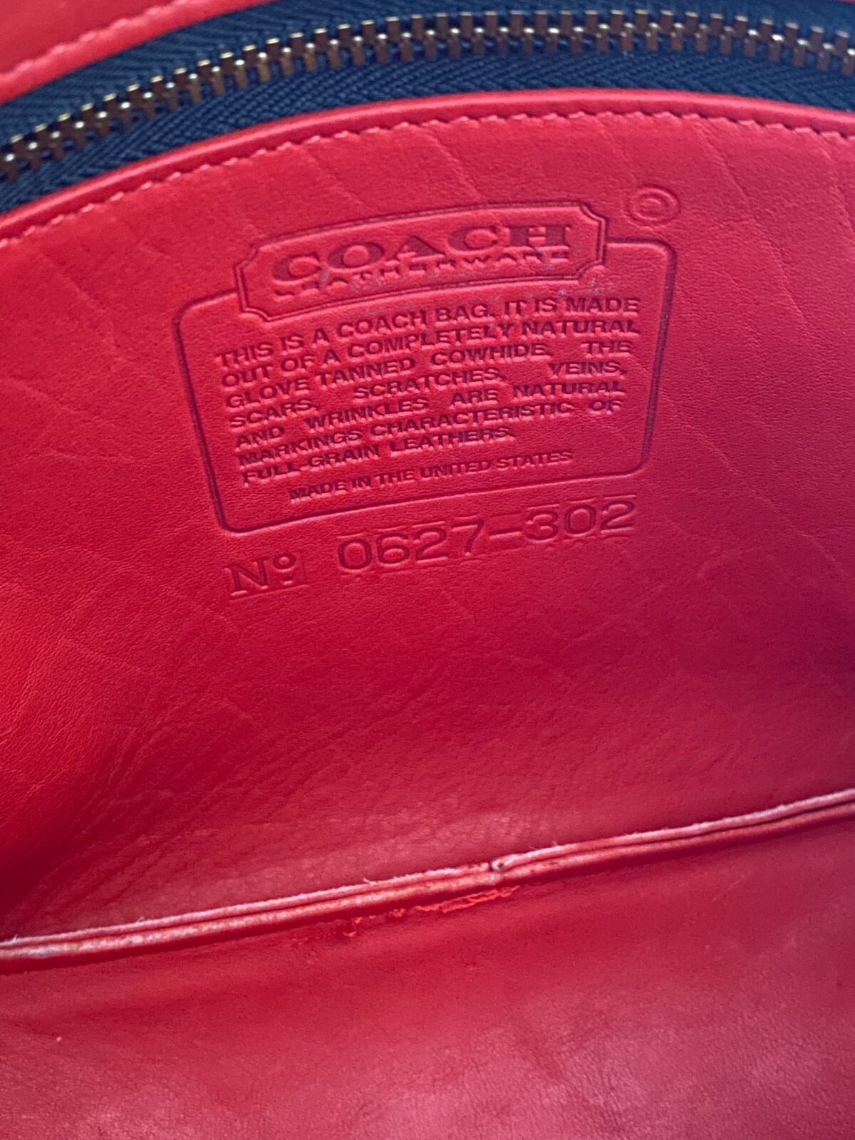 Vintage Coach Cooper Zip Geometric Pouch Bag Crossbod… Gem