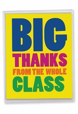 1 Big Teacher Thank You Greeting Card 8.5" x 11" - Big Thanks From The Class