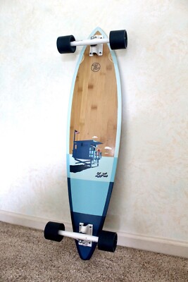 Longboard Z-Flex Surfskate Bamboo Pintail Longboard 38'', Baywatch Skateboard New